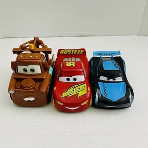 Disney Pixar Cars Track Talkers Lote de 3 McQueen Jackson Storm & Mater - Imagen 1 de 5