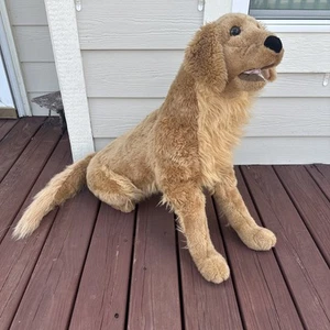 Melissa & Doug Large Golden Retriever Life-Size Plush Dog Stuffed Animal - Picture 1 of 10