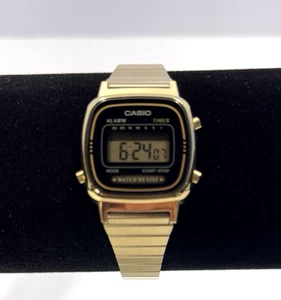 Vintage Casio Damenuhr 3191 LA670W Edelstahl goldfarben verstellbar - Bild 1 von 19