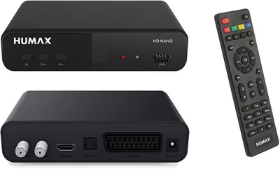 Humax HD Nano Digitaler Satelliten Sat Receiver 1080P DVB-S/S2 HDTV HDMI SCART - Bild 1 von 4