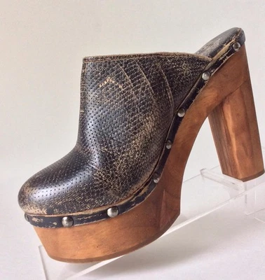 NEW BED STU Edda Distressed Clogs/Mules (Size 6) - MSRP $155.00! - Image 1 of 4