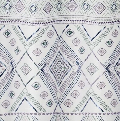 Cortina de Ducha Azalea Lavanda y Tela Azul 70 x 72 - La Grande - Nueva Foto 1 de 2