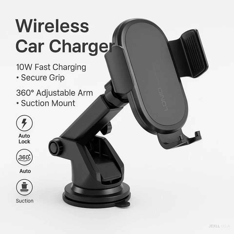 Cargador de Auto Coche Super Rápido inalambrico Carga para iPhone Samsung todos Foto 1 de 4