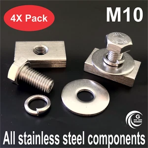 Fastener bolt nut kit for Rhino Platform Roof Rack stainless steel M10X4 - Picture 1 of 6
