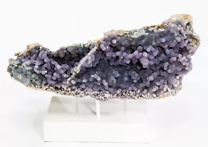 Traube Achat Kristall Natur Lila Chalcedon Cluster Dekor 1038g 202mm H2164 - Bild 1 von 12