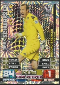 TOPPS MATCH ATTAX EXTRA 2014-15- #438-FULHAM-MARK SCHWARZER-SILVER FOIL - Picture 1 of 1