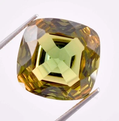 Natural Bi-Color Tourmaline 13.00 Ct Master Cut Loose Gemstone (GIT) Certified - Image 1 of 4
