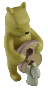 Disney Winnie The Pooh Baby Kids Birthday Number 3 Three Cake Topper Porcelain - Picture 1 of 6