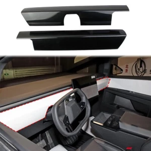 Carbon Style Central Control Dashboard Panel Cover Trim For Tesla Cybertrunk - Picture 1 of 21