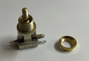 Switchcraft 3 Way Toggle Switch SHORT GOLD for USA Gibson LP ES335 SG Guitar - Picture 1 of 3