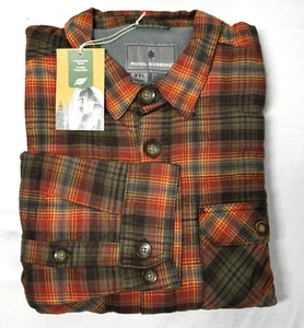 *BRAND NEW* Royal Robbins Mens Snowcap Lined Flannel Long Sleeve Shirt-XXL/Plaid - Picture 1 of 6
