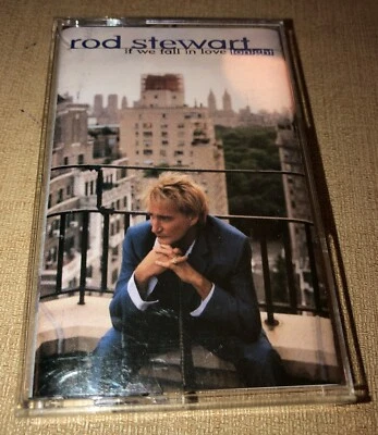 1996 ROD STEWART IF WE FALL IN LOVE TONIGHT CASSETTE TAPE ROCK POP BLUES  - Image 1 of 4