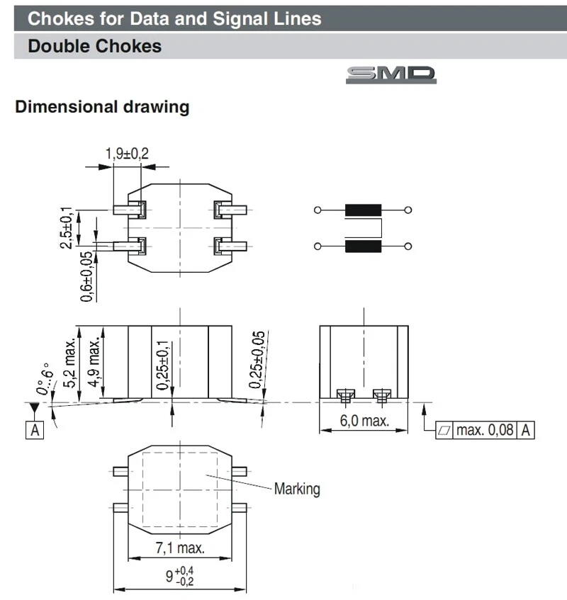 [20pcs] B82790C475N265 4.7mH 0.1A Double Chokes SMD - Image 1 of 1