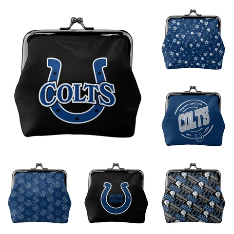 Indianapolis Colts Leather Coin Purse Change Purse Coin Bag Ladies Mini Wallet Cover