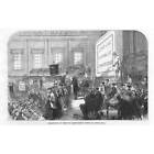 London Prize Giving To Ragged School Pupils At Exeter Hall - Antique Print 1868