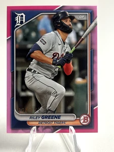 RILEY GREENE 2024 BOWMAN PINK # /175 Detroit Tigers - Picture 1 of 2