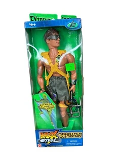 B3 MAX STEEL Extreme Sports BERGKLETTERN ACTION PUPPE IN BOX MATTEL 2000 CIB - Bild 1 von 6