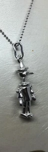 PINOCCHIO CIONDOLO ARGENTO RODIATO VINTAGE MM 11X32 SNODATO EXPLOIT - Imagen 1 de 6