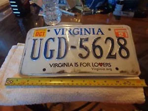 VIRGINIA IS FOR LOVERS Virginia License Plate UGD-5628 (BOX#Pin Bags) - Picture 1 of 1