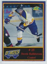 Derek Halldorson 1997-98 Saskatoon Blades (WHL)