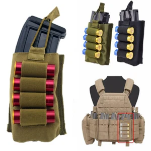 Tactical Molle 4 Schuss Magazintasche Flintenschalenhalter Jagdgewehr Munitionstasche - Bild 1 von 20