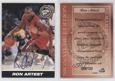 1999 Press Pass SE Silver /100 Metta World Peace Ron Artest #MEWP Rookie Auto RC