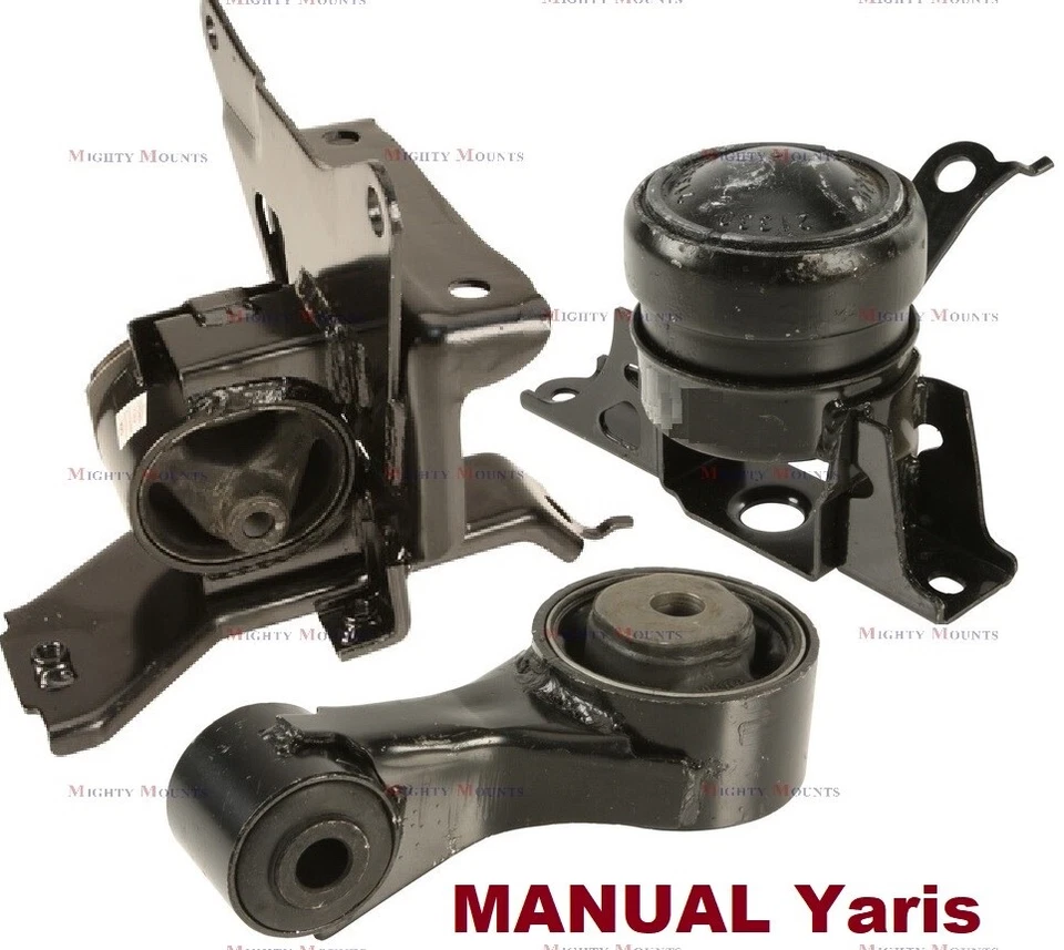 MLL287M 3pc Motor Mounts fit MANUAL 1.5L Engine 2006 - 2015 Toyota Yaris Trans - Image 1 of 1