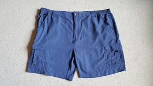 Mens Shorts-WORLD WIDE SPORTSMAN-FISHING-blue cargo nylon-52 - Picture 1 of 4