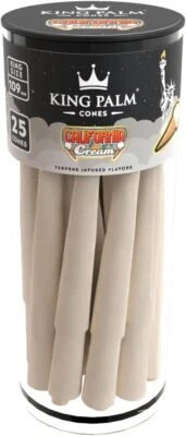 King Palm | King Size | California Cream | Conos y puntas prerolled | 25 unidades Foto 1 de 4