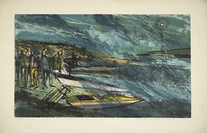 Howard Bradford Xrare Vintage 1964 S&N Edición Limitada 44/75 Serigrafía River's Edge - Imagen 1 de 1
