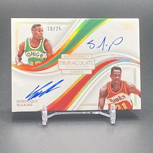 2022-2023 Panini Immaculate Basketball Shawn Kemp Dominique Wilkins Autograph/25