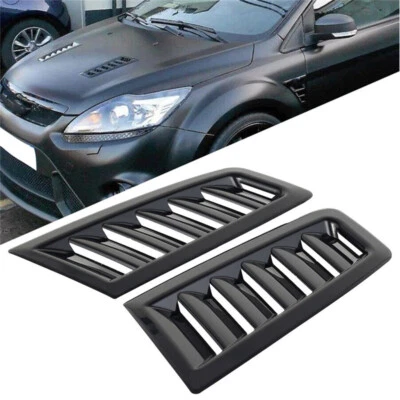 2PCS Car SUV Hood Vent Scoop Air Flow Intake Louvers Cooling Bonnet Vent Covers - Image 1 of 4