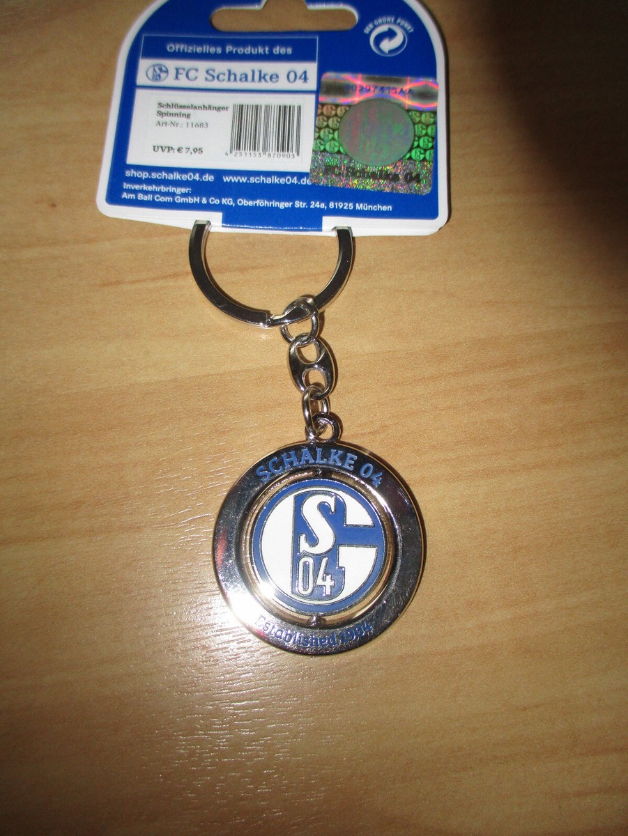 FC Schalke 04 Badgeholder - Königsblauer Schlüsselanhänger Mit Schalke Logo
