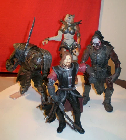 2001 FANTASY ACTION FIGURE LOT LOTR LORD OF RINGS, WOW ORC & REALM OF CLAW ZYNDA Cover