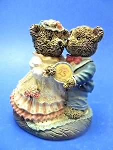 Figura de resina Russ Teddy Bears "Loving Memories of our Silver Anniversary" - Imagen 1 de 6
