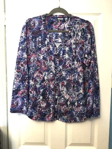 ladies blue and mixed coloured top size 20 by Dash - Picture 1 of 2