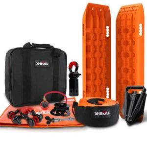 X-BULL Winch Recovery Kit Recovery tracks /Snatch Strap Off Road 4WD - Picture 1 of 11