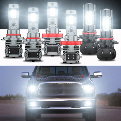 Faro LED + bombillas antiniebla para Dodge RAM 1500 2500 3500 4500 2013 2014 2015 Foto 1 de 4