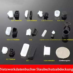 Capuchons anti-poussière pour différentes données réseau prises housse de protection silicone - Photo 1 sur 30