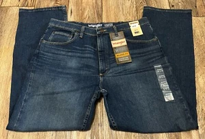 Wrangler Relaxed Fit Advanced Comfort Jeans 36/30 Medium Wash NWT Stretch - Picture 1 of 4