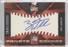 2009 Donruss Elite Extra Edition Private Signings /100 Zack Wheeler #25 Auto