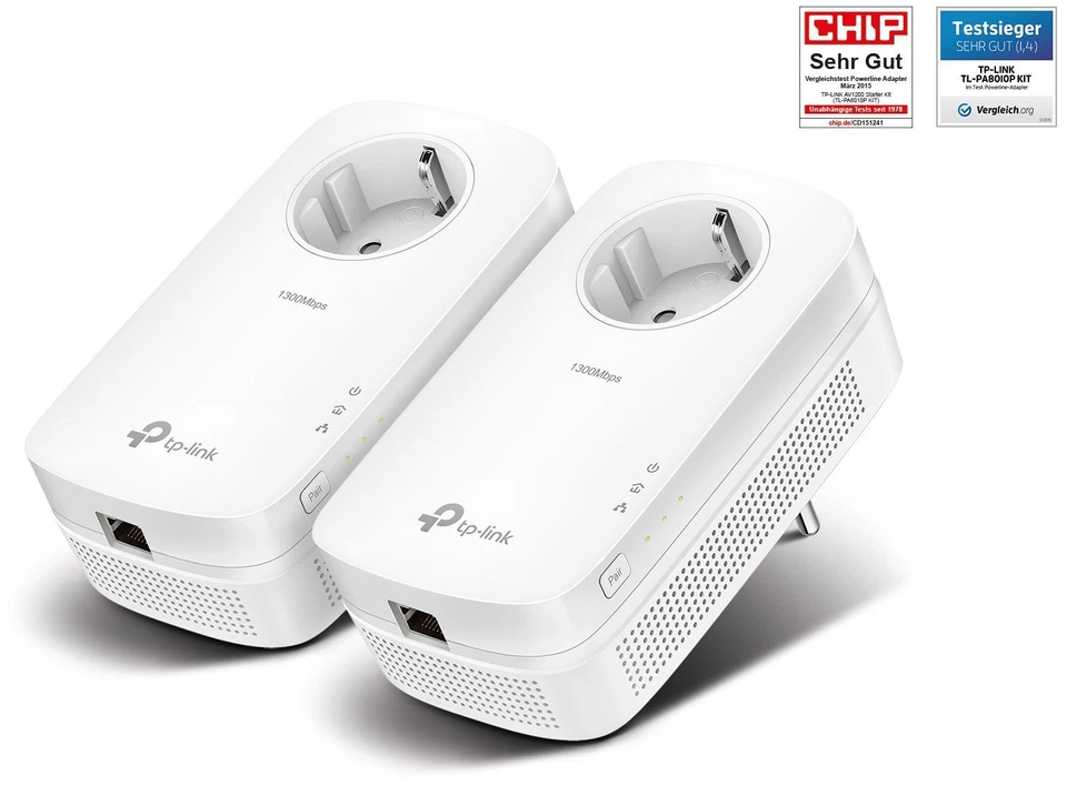 TP-Link TL-PA 8010P Kit AV1200 - 2 x Powerline Adapter D-LAN mit 1200 Mbps  - Bild 1 von 1