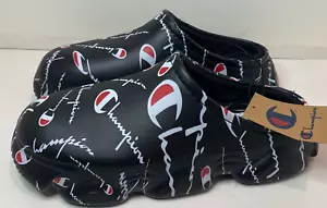 Zuecos Champion Super Meloso deformados con logotipo sin cordones zapatos interior/exterior para hombre talla 9 - Imagen 1 de 4