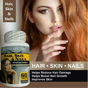 Hydrolysed Collagen & Biotin Complex High Strength Hair Skin & Nails 60 Tablets - Picture 1 of 22