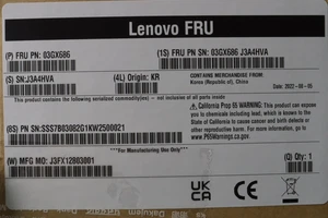 03GX686 4XB7A80341 Lenovo ThinkSystem 1.6TB SAS 24Gb/s 2.5" SSD - Picture 1 of 6