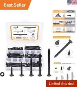 Versatile Heavy-Duty Hex Lag Bolts Set - Superior Grip Wood Screws Assortment - Picture 1 of 10