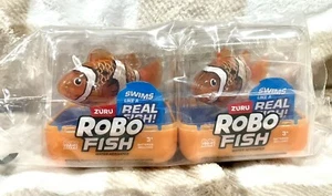 2er Pack Zuru Robo Alive Clown FISCH Farbwechsel Wasser aktiviert NEMO Orange Spielzeug - Bild 1 von 5