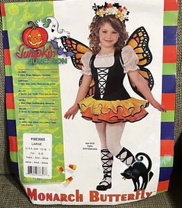 Child Monarch Butterfly Costume Size Large (12-14) By Rubies - Picture 1 of 3