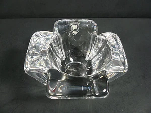 ORREFORS Crystal " MAX " Votive Candle Holder - Signed - Picture 1 of 6