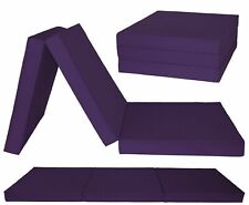 Z Bed Kid Cotton Single Guest  Fold Out Adult Kids Cube Guest Chair Futon Purple